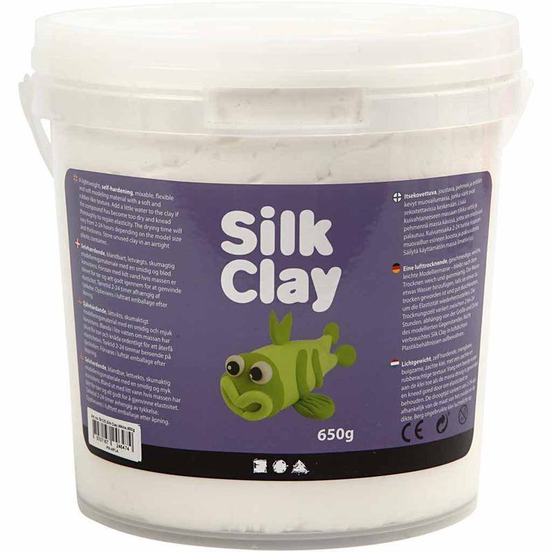 Silk Clay hvid | 650 gram