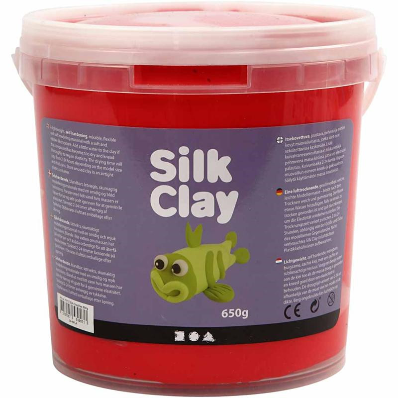 Silk Clay rød | 650 gram