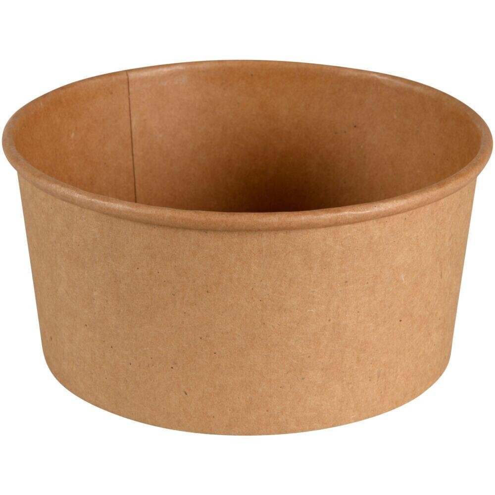 Skål, ABENA Gastro, 8cm, Ø14,5cm, 950 ml, brun, pap/PE, 32 oz - 300 stk