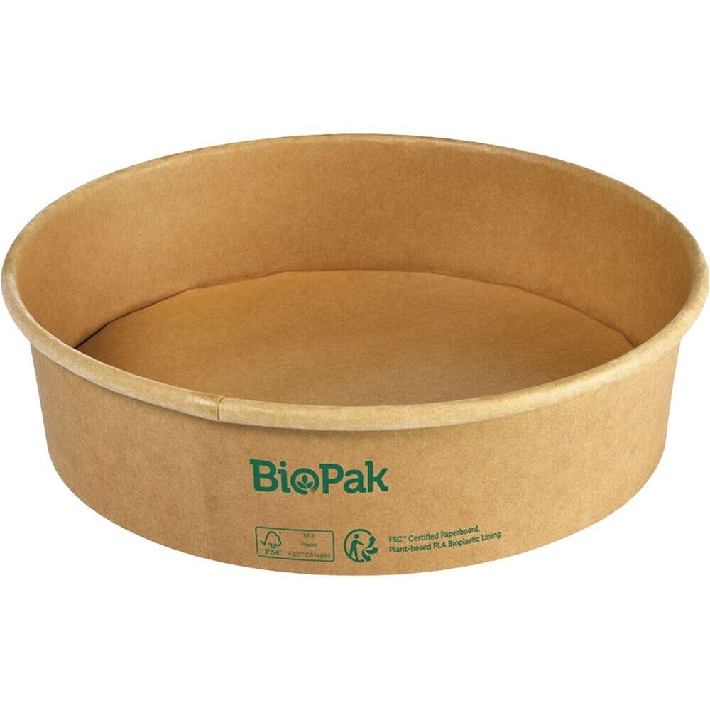 Skål, Duni, 900 ml, brun, pap/PLA, Ronda Wide+ - 300 stk
