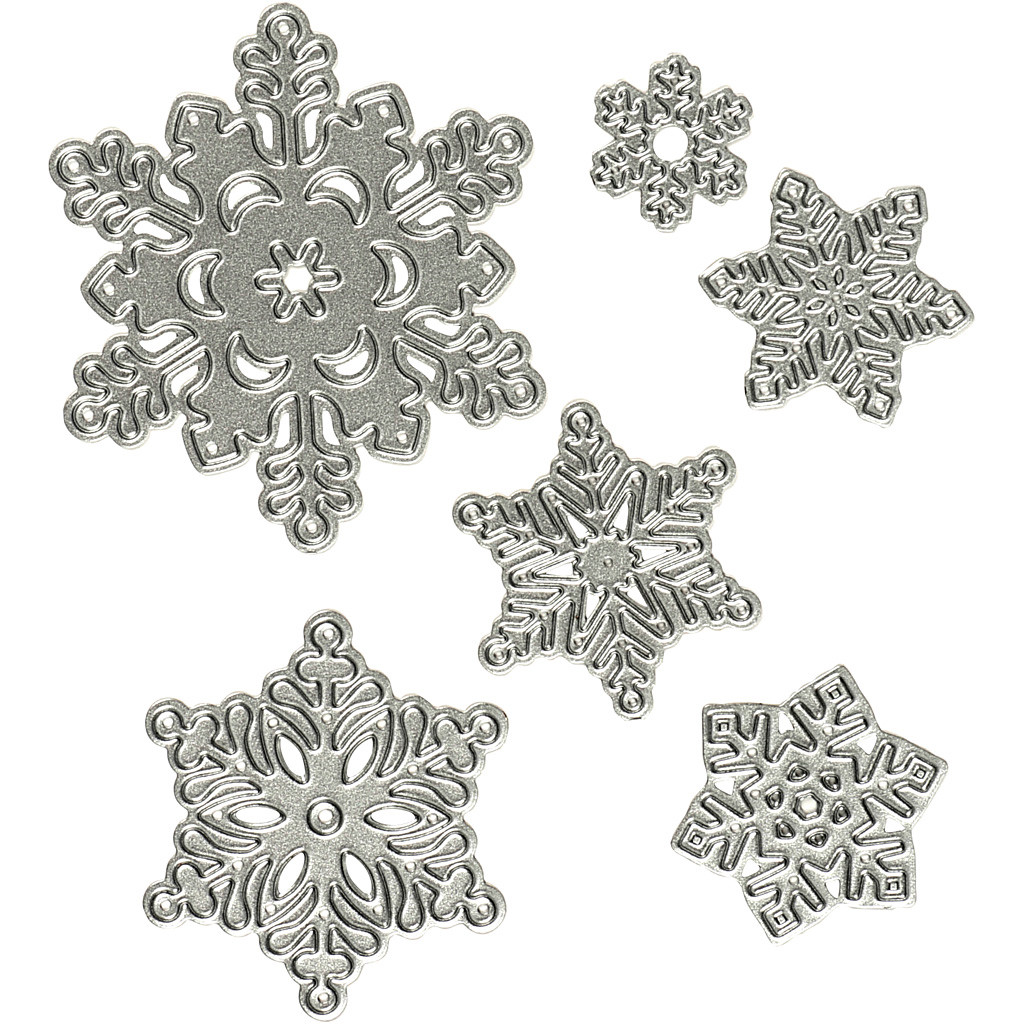 Skæreskabelon diameter 11,2 x 12,8 cm | snefnug