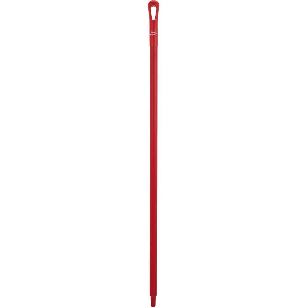 Skaft med gevind, Vikan, 1300mm, Ø34mm, rød, PP/glas, ultra hygiejnisk