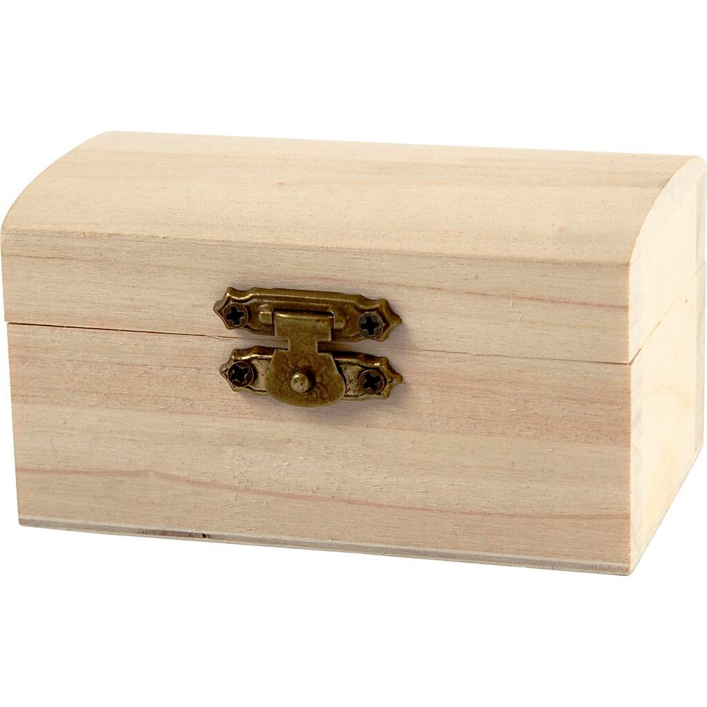 Skattekiste - Smykkeskrin 9 x 5,2 x 4,9 cm - 10 stk.
