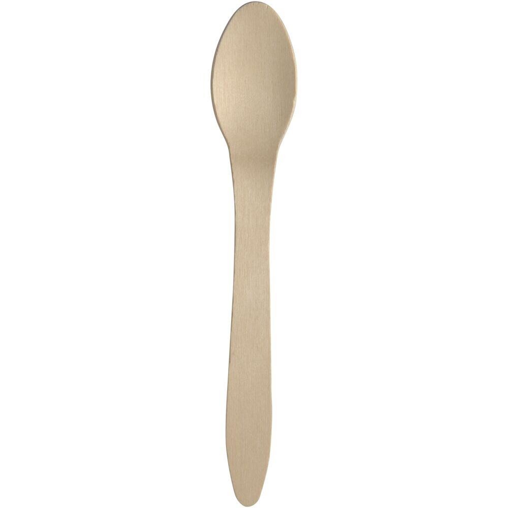 Ske Abena Gastro 18,6cm brun birketræ premium komposterbar - 2000 stk