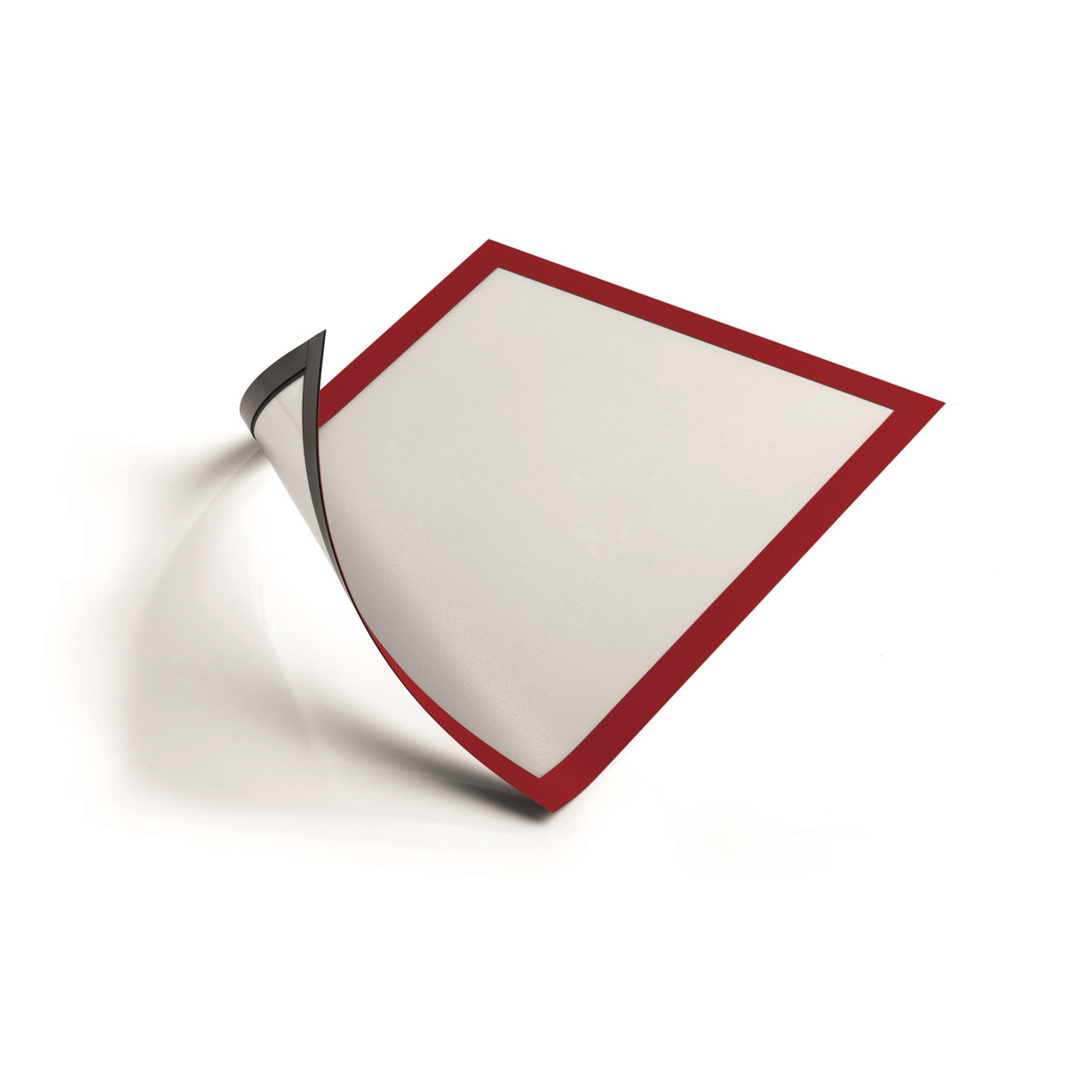 Magnetrammer - A4 DURAFRAME MAGNETIC med rød ramme - 5 stk.