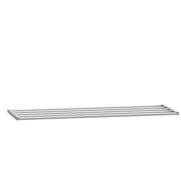 Skohylde - Til garderobe B1000 x D400 mm - Lysegrå - Metal