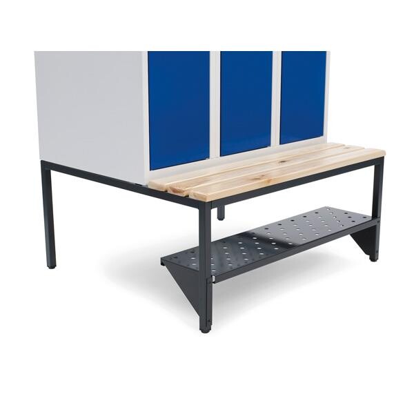 Skohylde – til garderobeskab – B 800 mm – RAL 9005