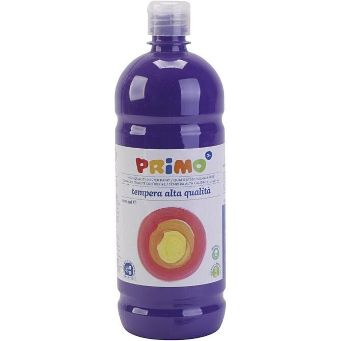 Skole temperamaling mat, violet, mat, 1000 ml