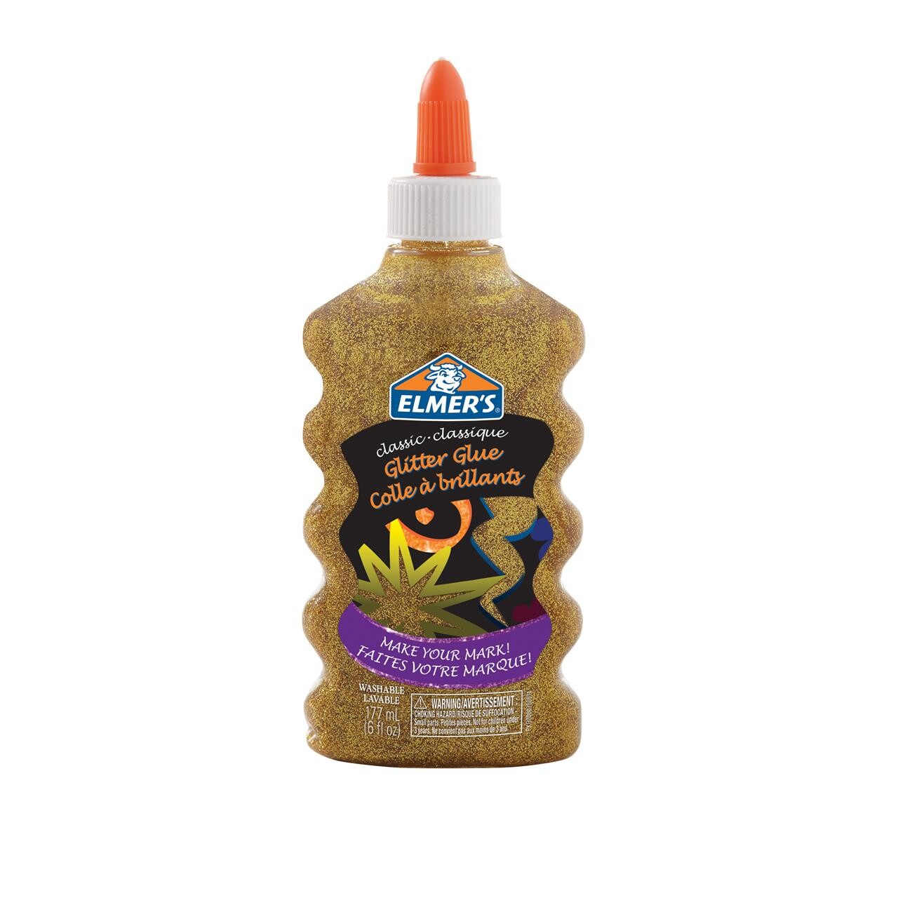 Elmers slim glitter guld 177ml