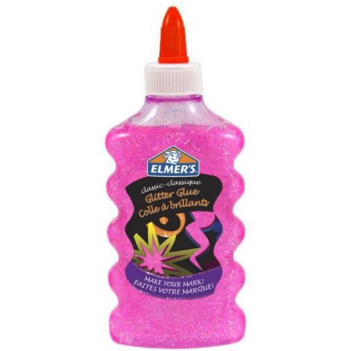 Elmer's glue glitter pink 177ml