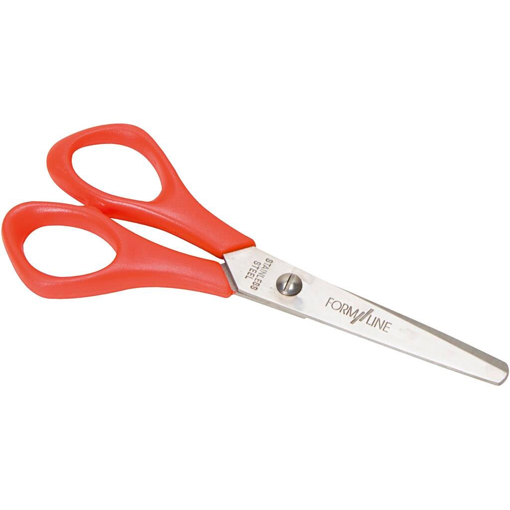 Skolesaks L: 14 cm rund venstre - 12 stk