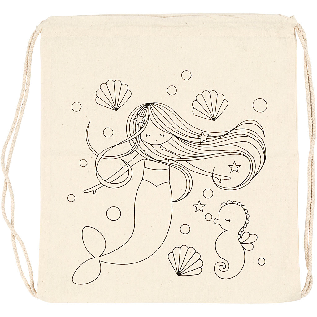Skopose størrelse 37 x 41 cm 110 g/m2 lys natur | havfrue