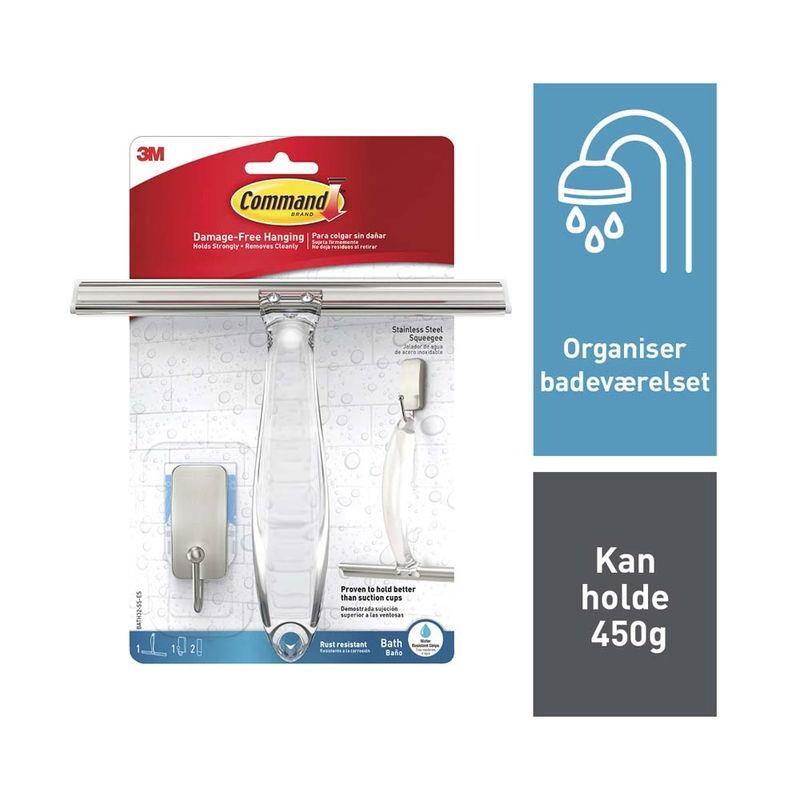 Skraber og krog 3M Command satineret nikkel Bath32-SN