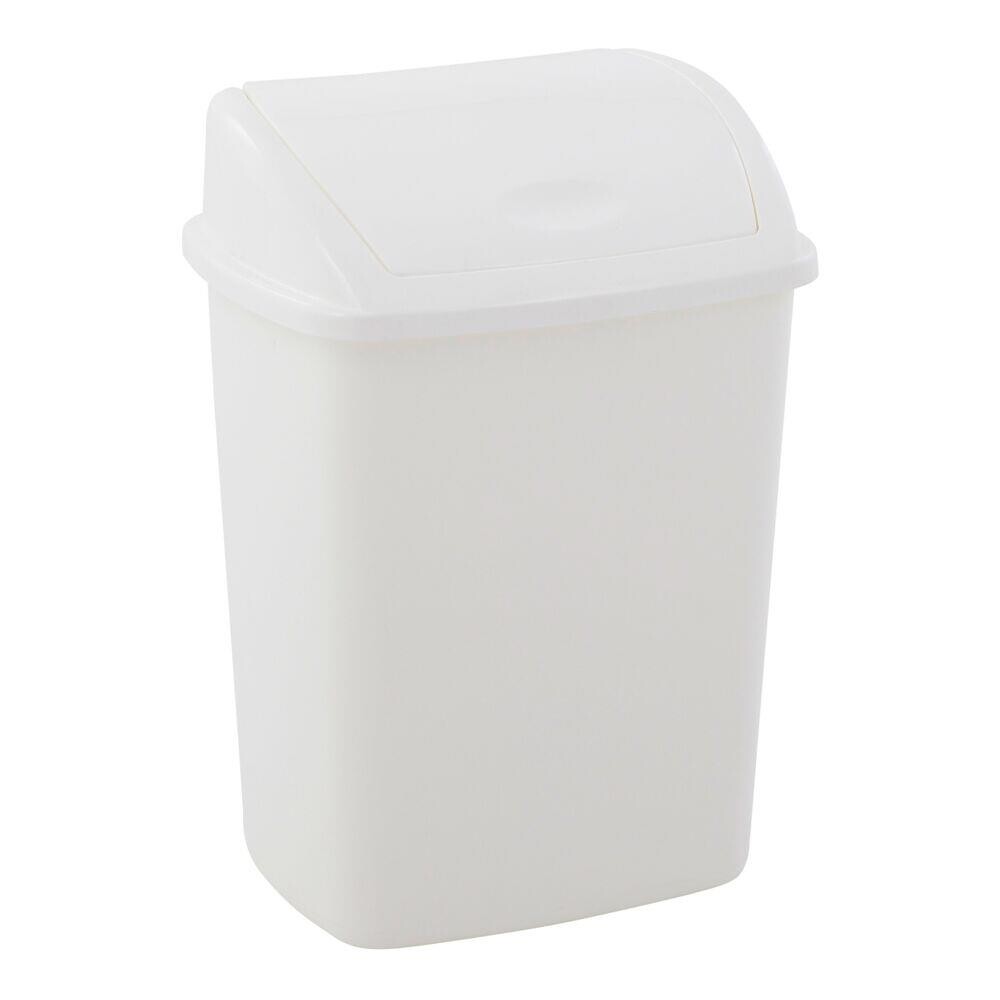 Skraldespand med låg hvid - 4,45 l