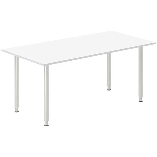 Skrivebord DNA, Hvid 1600x800 mm I-ben/Alugrå