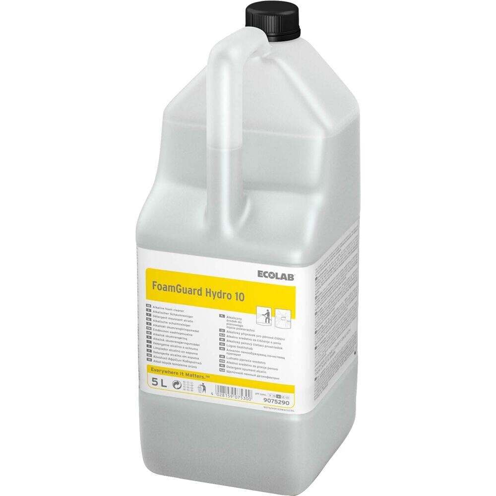 Skumrengøring - Ecolab Foamguard Hydro 10 - Alkalisk/affedtende - Uden klor, farve, parfume - 5 L - 2 stk