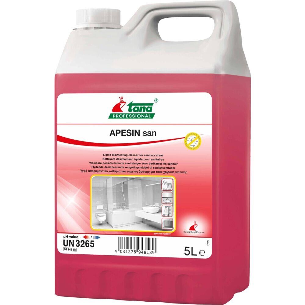 Skumrengøring - Tana Professional APESIN SDR san - Sur/afkalkende - Med farve og parfume - 5 l - 2 stk