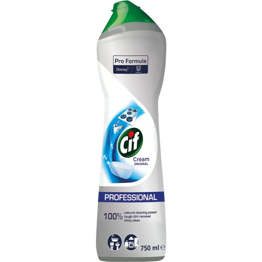Skurecreme - Diversey CIF - Uden farve, med parfume - 750 ml - 8 stk