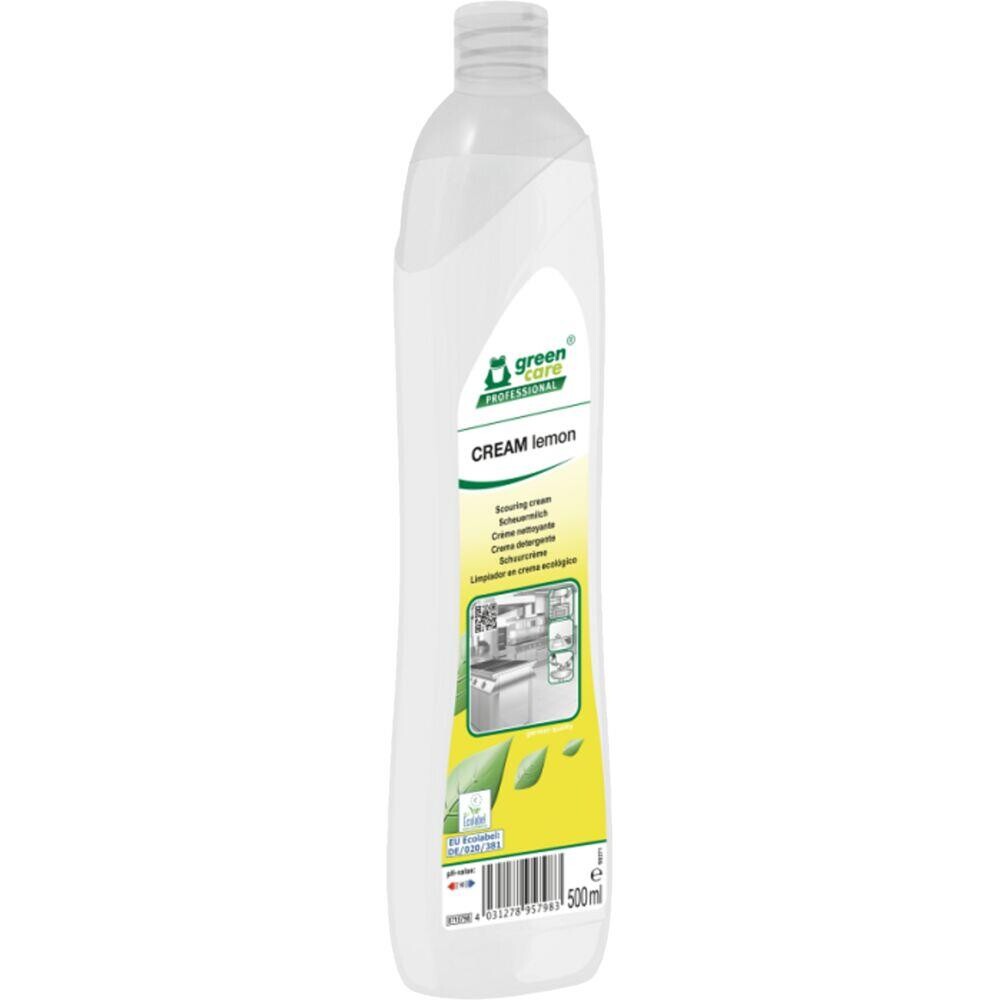 Skurecreme - Green Care Professional CREAM Lemon - Uden farve, med parfume - 500 ml - 10 stk