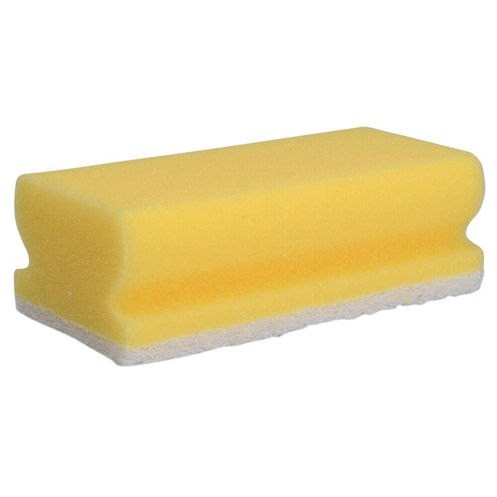 Skuresvamp, 11,7x6,9x4,2cm, hvid, polyester/polyether, fin skureeffekt - 10 stk