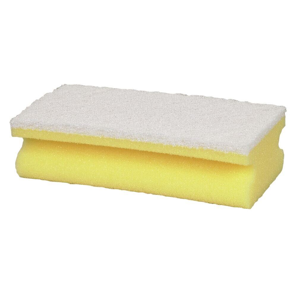 Skuresvamp, 14,3x6,9x4,5cm, hvid, polyester/polyether, fin skureeffekt - 10 stk