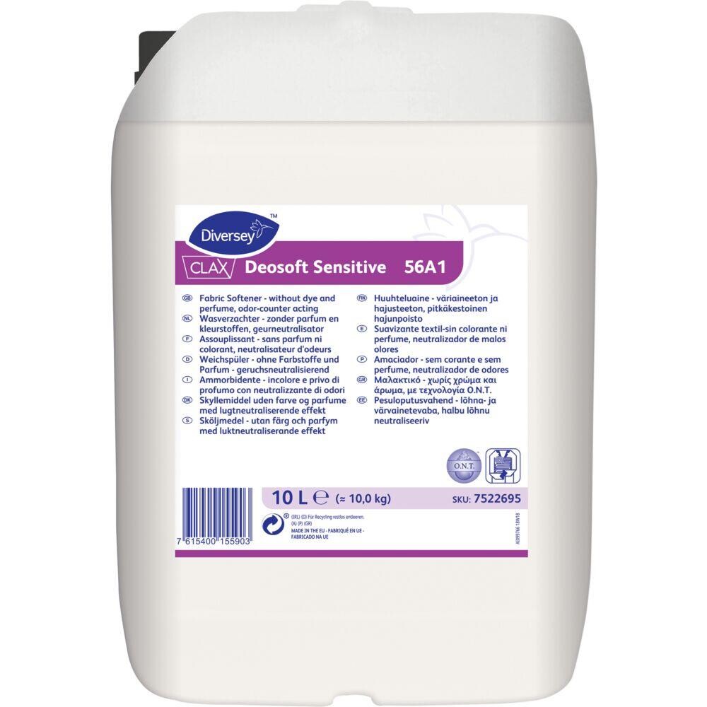 Skyllemiddel - Diversey Clax Deosoft Sensitive 56A1 - uden farve og parfume - 10 l