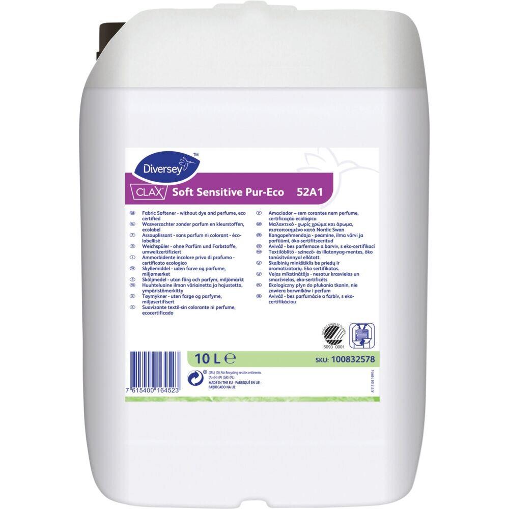 Skyllemiddel - Diversey Clax Soft Sensitive G 52A1 - 10 l - Uden farve og parfume