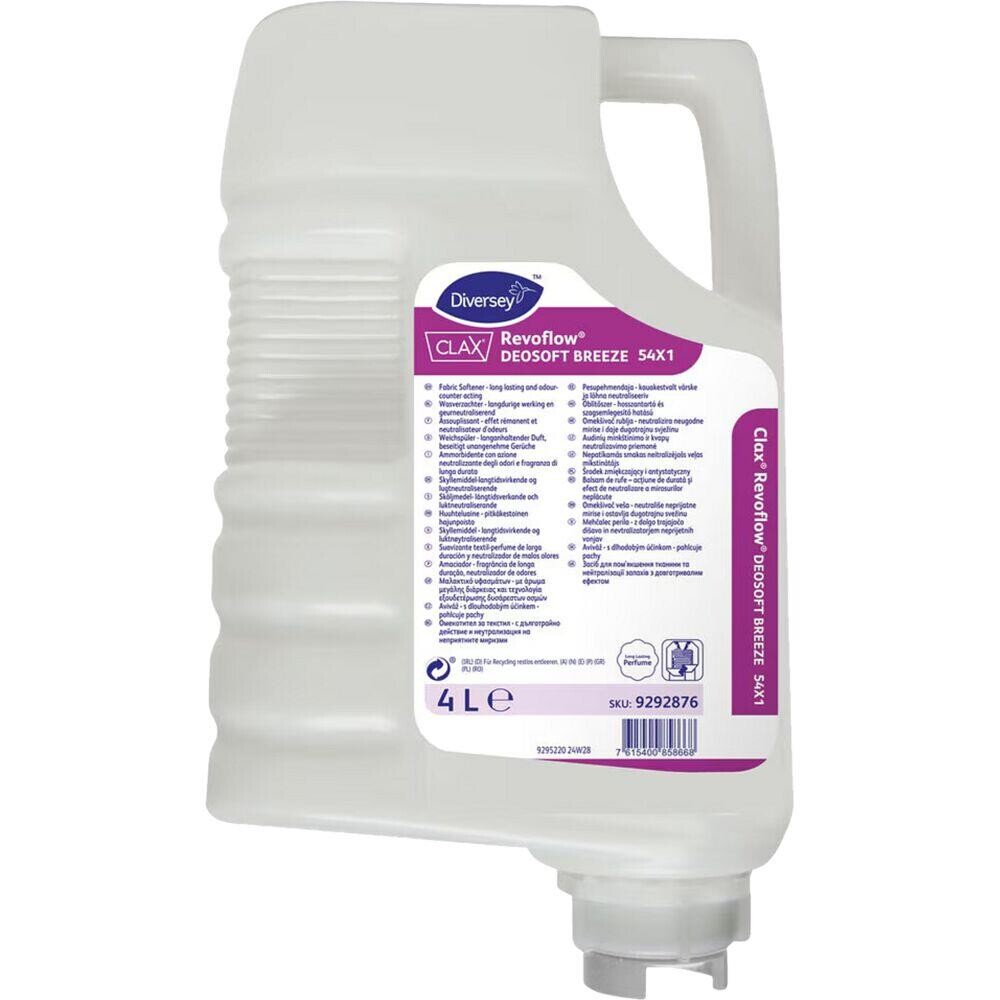 Skyllemiddel, Diversey Deosoft Breeze 54X1, 4 l, lugtabsorberende, uden farve, med parfume