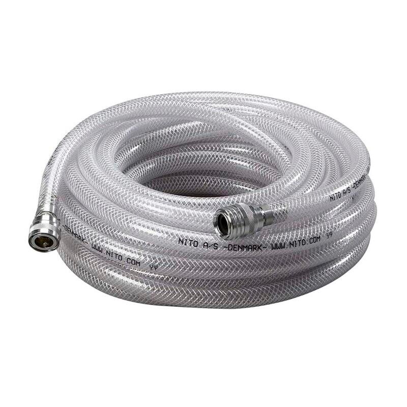 Slangekit - NiTO t/skumsprøjte 15m - Q-koblinger - Inkl. haneadapter