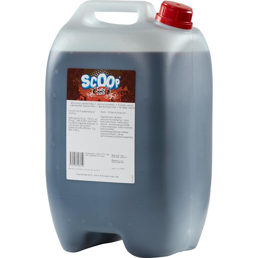 Slush Ice saft - Scoop Jolly Cola - Uden azofarvestoffer - 10 liter
