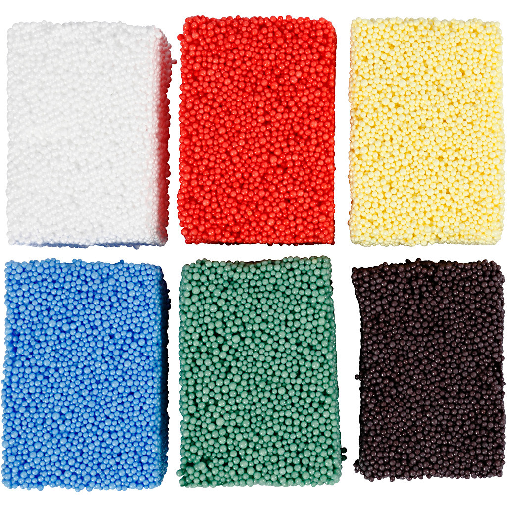 Modellervoks - Soft Foam ass. farver - 6x10g
