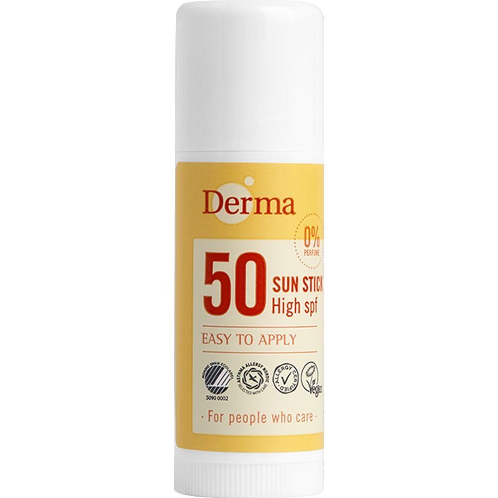 Solstift, Derma Sun, 18 ml, SPF 50 - 10 stk