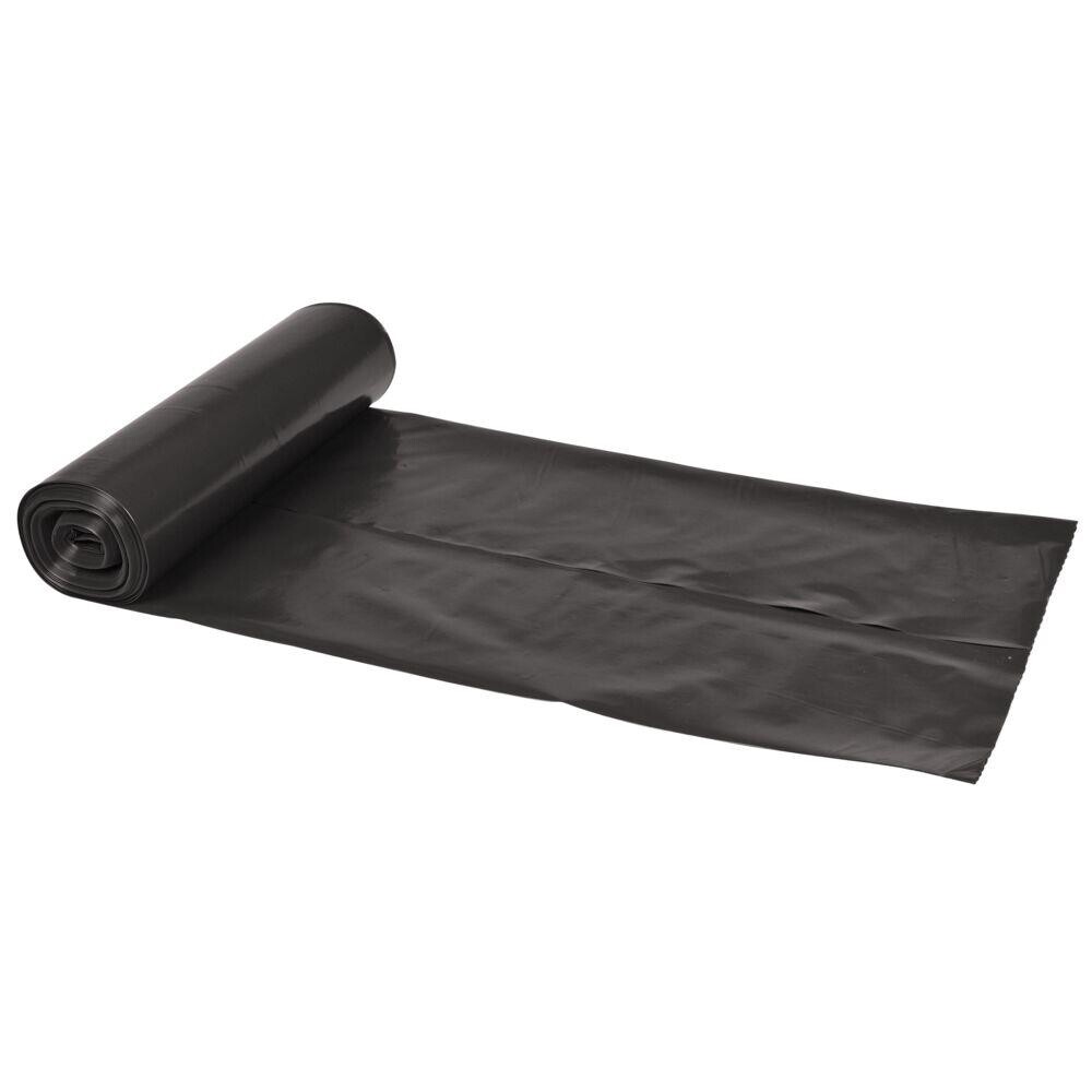 Sorte sække 100 L LDPE-recycle 72x112cm - 20 stk pr rulle - 8 ruller