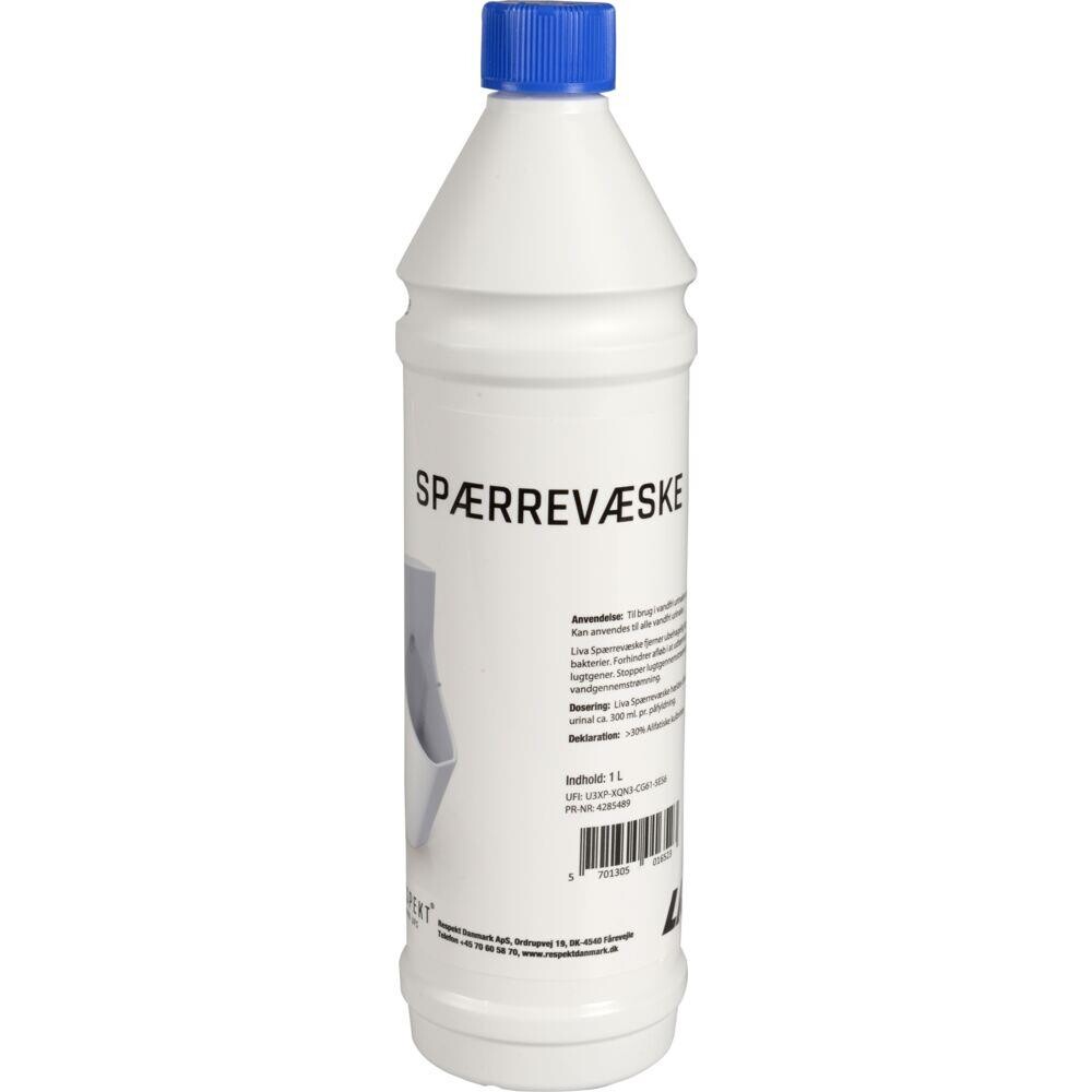 Spærrevæske - Liva - 1 l - Til urinaler - Uden farve og parfume - 6 stk