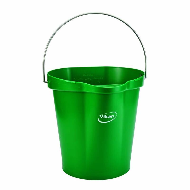 Spand, Vikan, med hank, 12l, grøn