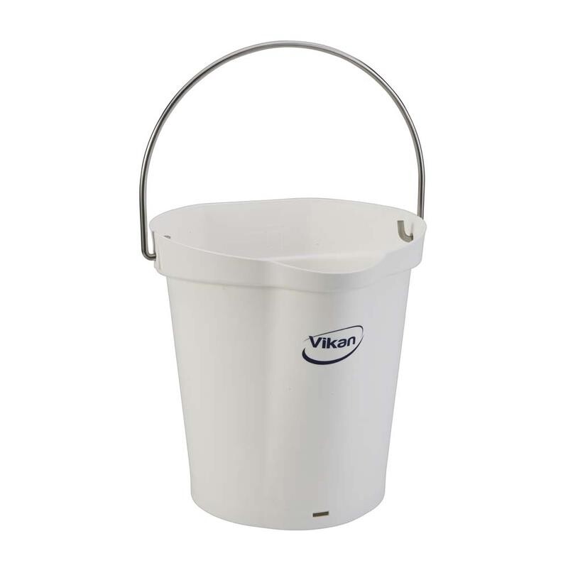Spand, Vikan, m/hank, 6l, hvid
