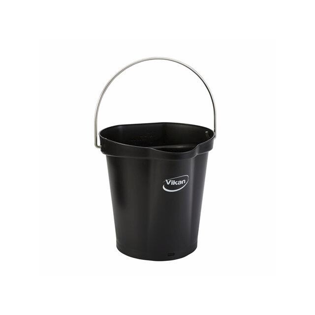 Gulvspand Vikan 6 L sort med hank