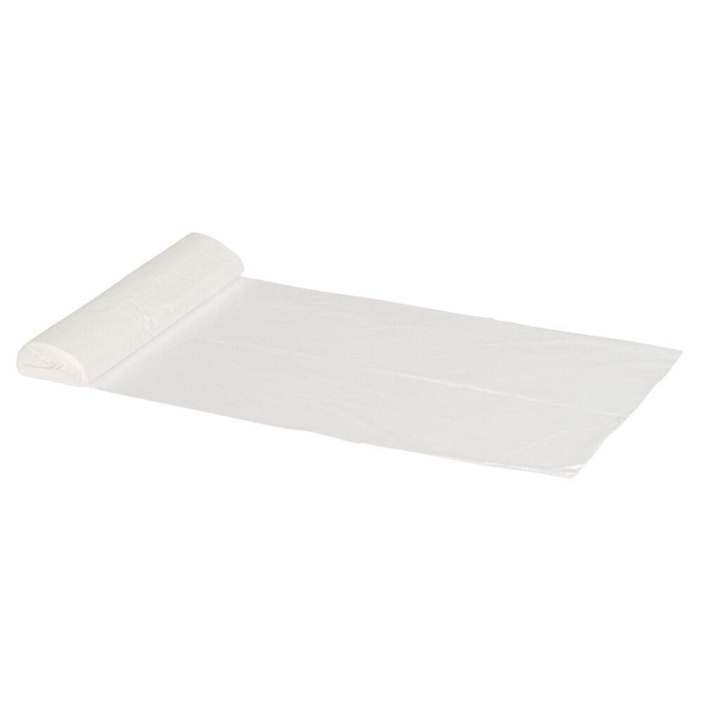 Spandepose 30 L hvid HDPE virgin 50x65cm - 50 stk pr rulle - 40 ruller