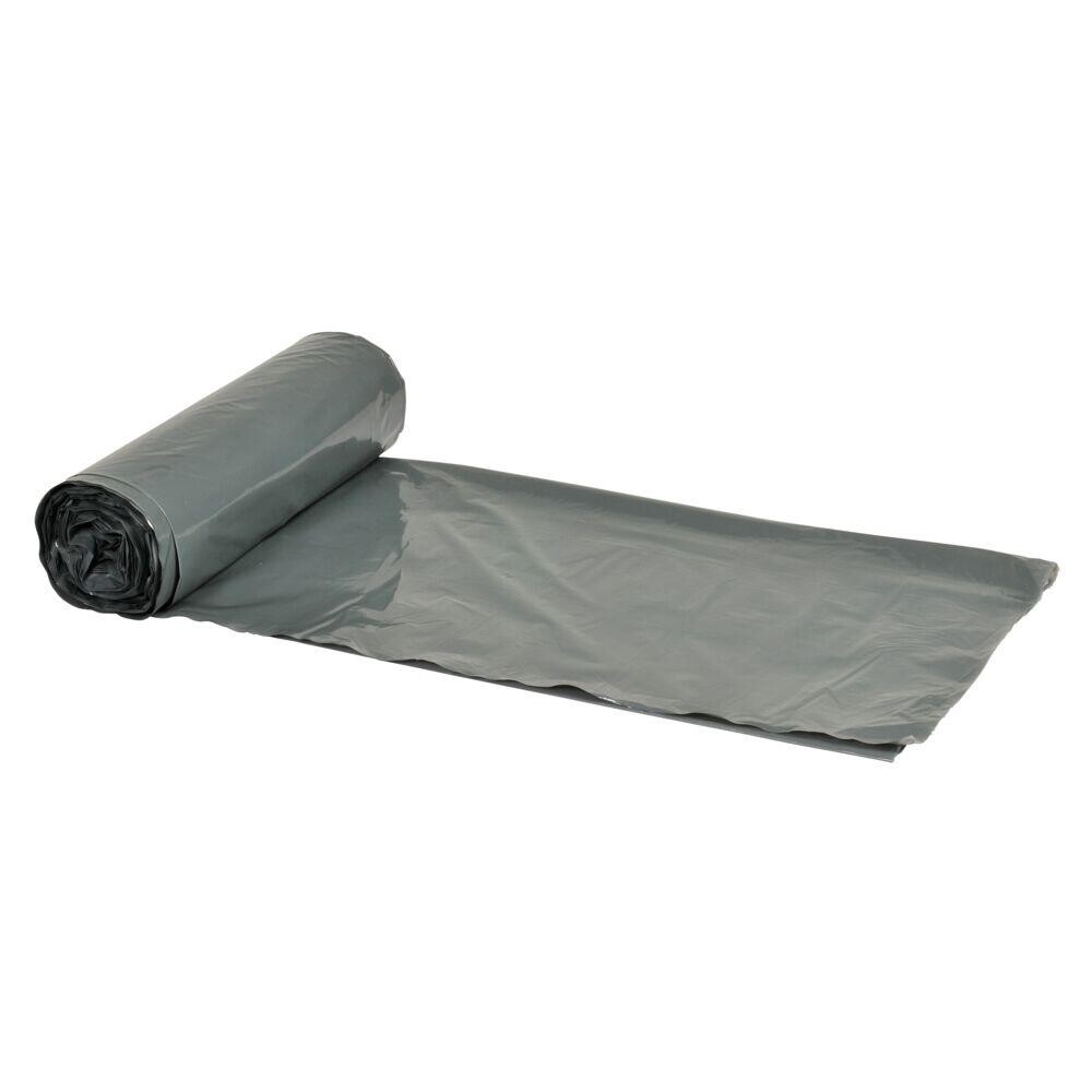 Spandepose 60 L grå LDPE virgin 60x100cm 50 stk pr rulle - 10 ruller