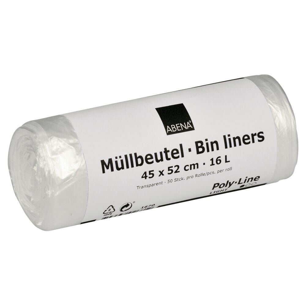 Spandeposer 16 L klar HDPE virgin 45x52cm 50 stk pr rulle - 40 ruller