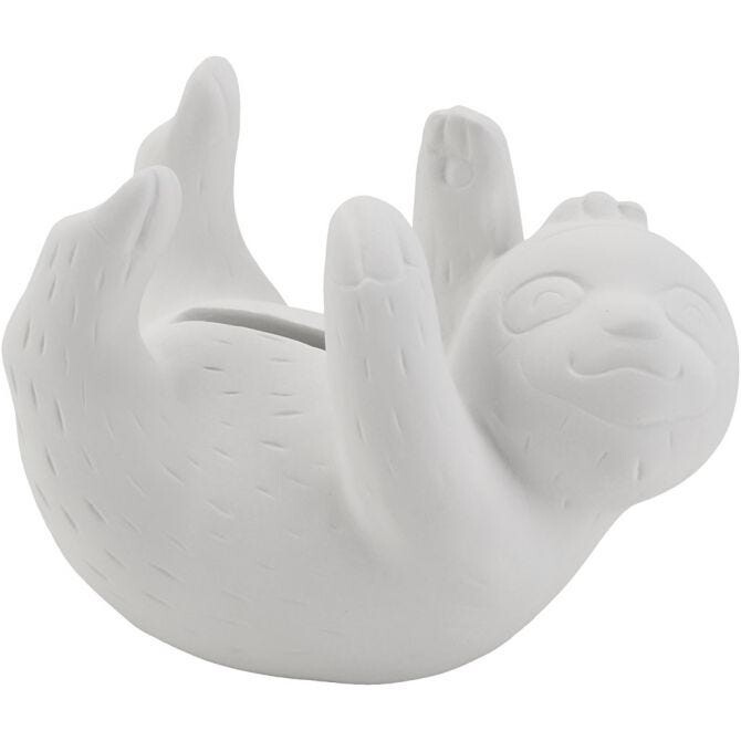 Sparebøsser dovendyr 11x6x5cm - 6 stk