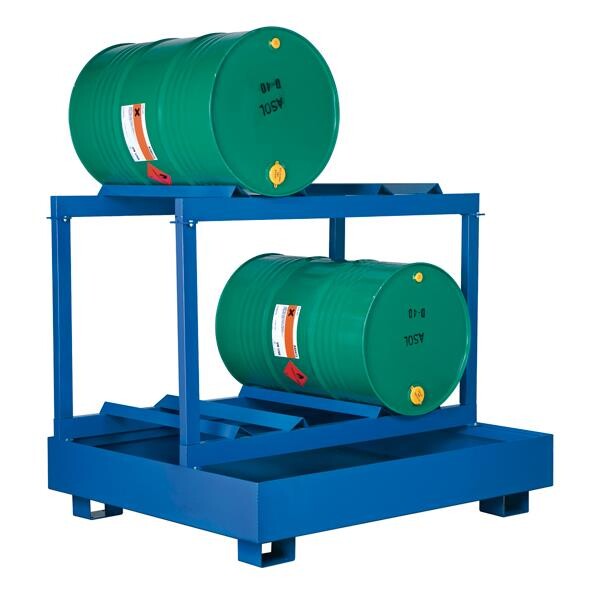 Spildbakke 4 tønder liggende, 440 l, 1550 d, 1250 b, 1280 h, grøn