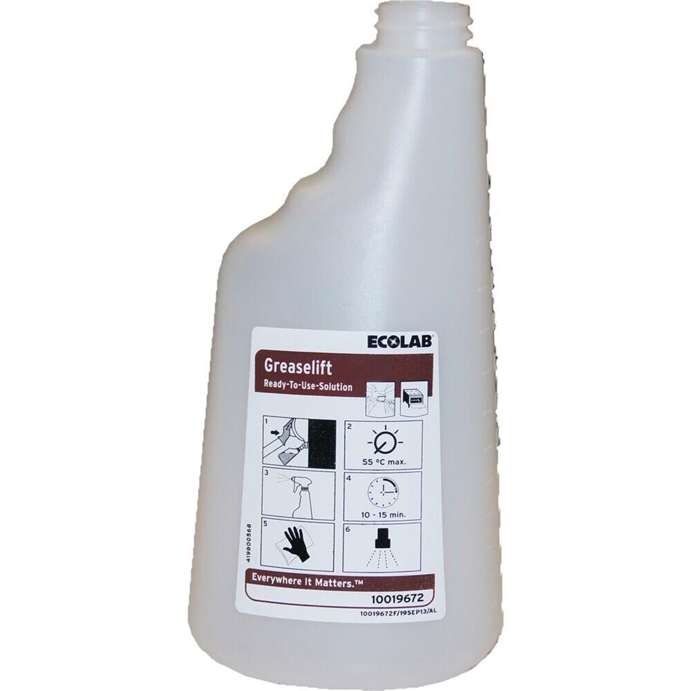 Sprayflaske - Ecolab - 650 ml - Til Greaselift - 6 stk.