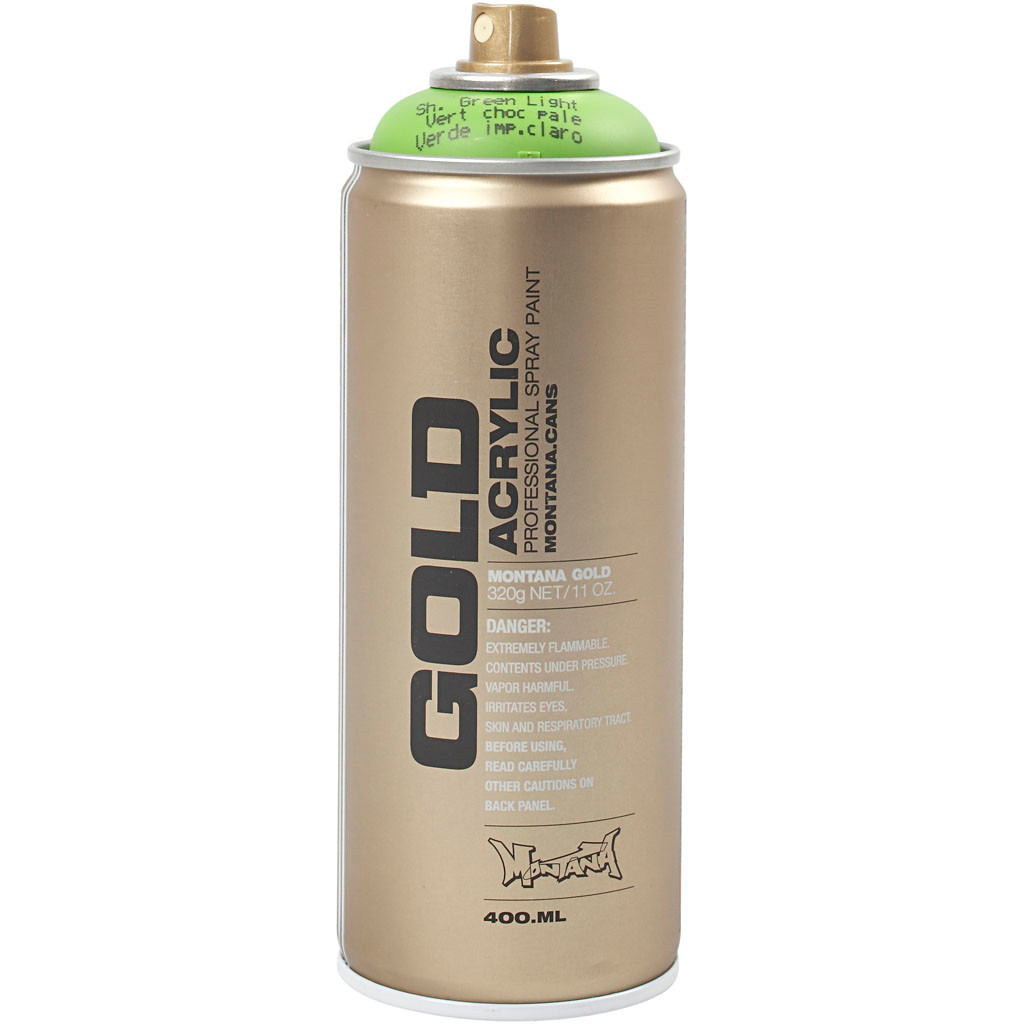Spraymaling, lys grøn, Montana 400ml