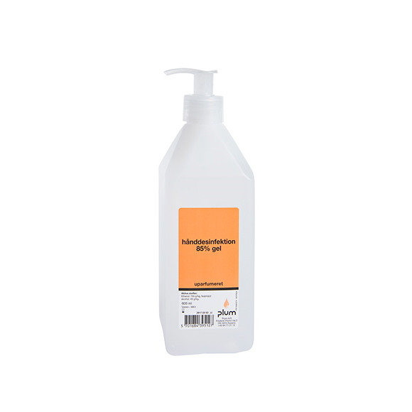 Håndsprit gel Plum 85% uden parfume - 600 ml