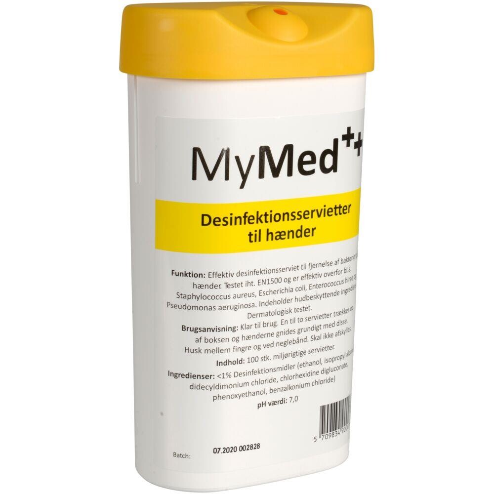 Desinfektionsservietter - Hand Care Hygiene - 18 x 18 cm - 100 stk