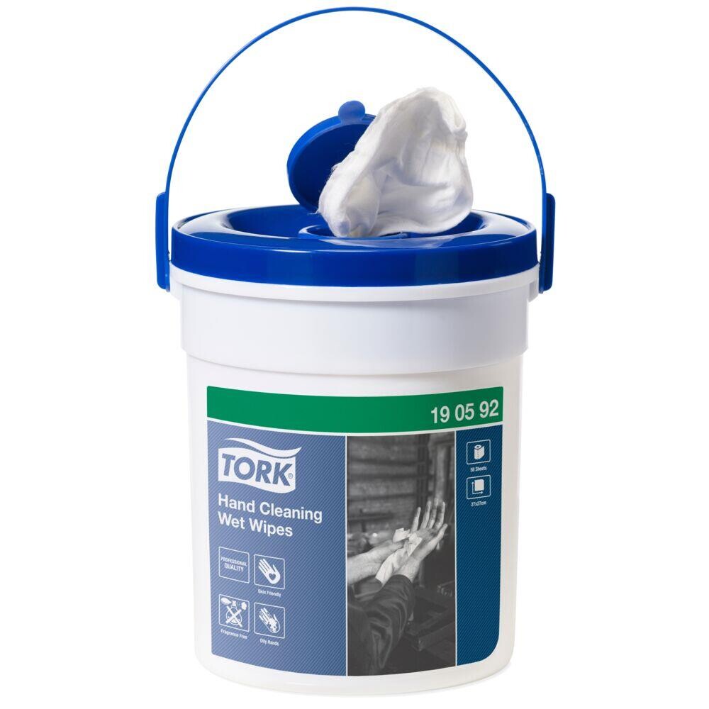 Spritservietter - Tork Wet Wipe Hand Care 190592 - Uden parfume - 4 stk