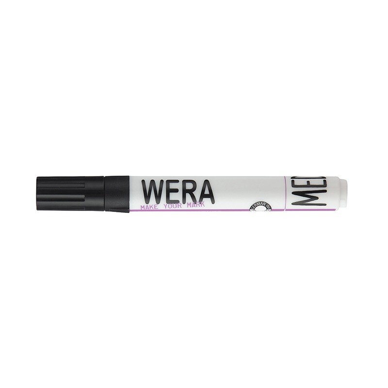 Sprittusser WERA office - Sort rund spids 2 mm - 12 stk