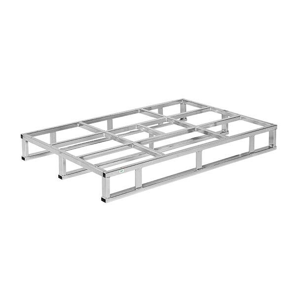 Stålpalle - elgalvaniseret - åben rammebund - 1200x800 mm - 1000 kg kapacitet