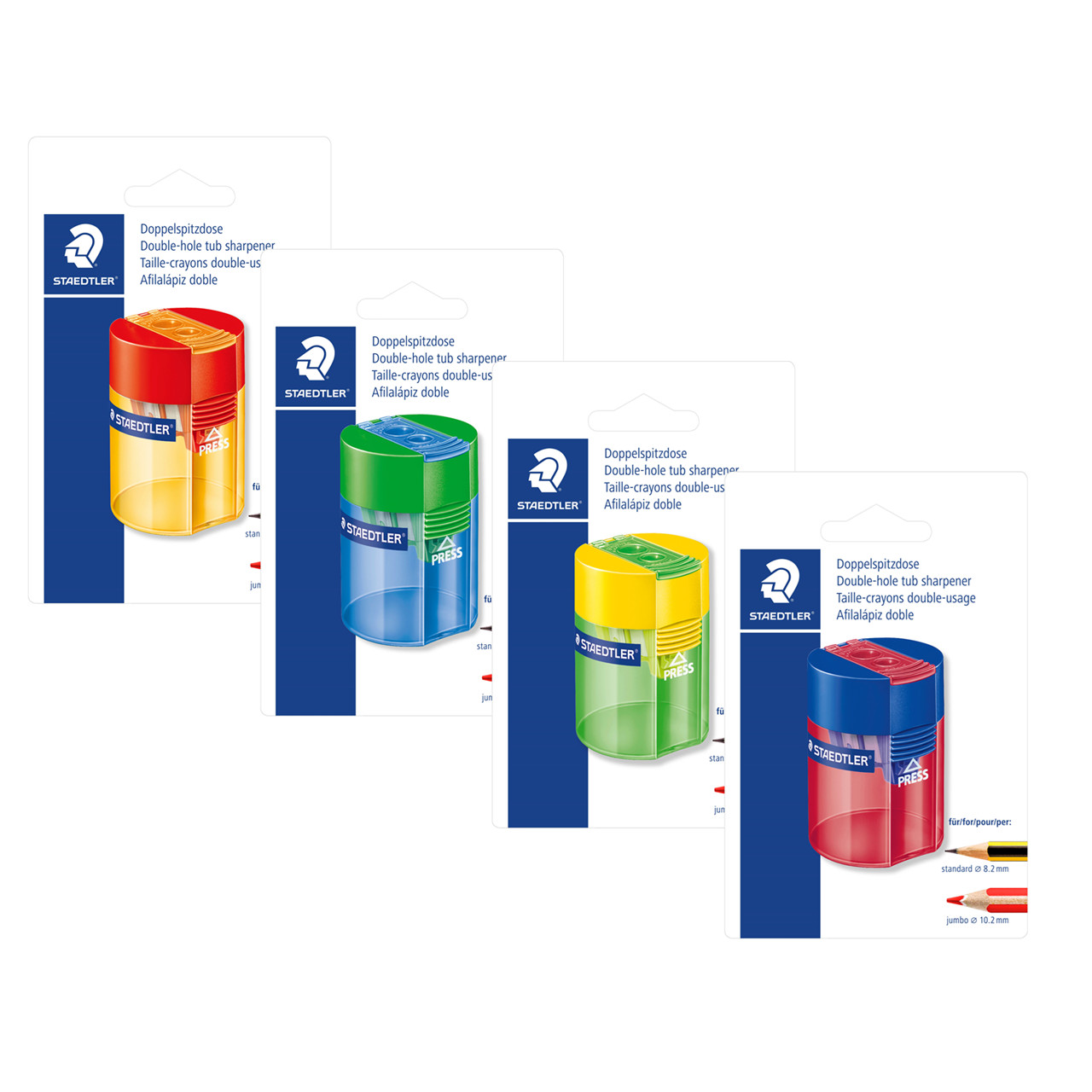 Staedtler Blyantsspidser m/holder Bouble ass trans blister